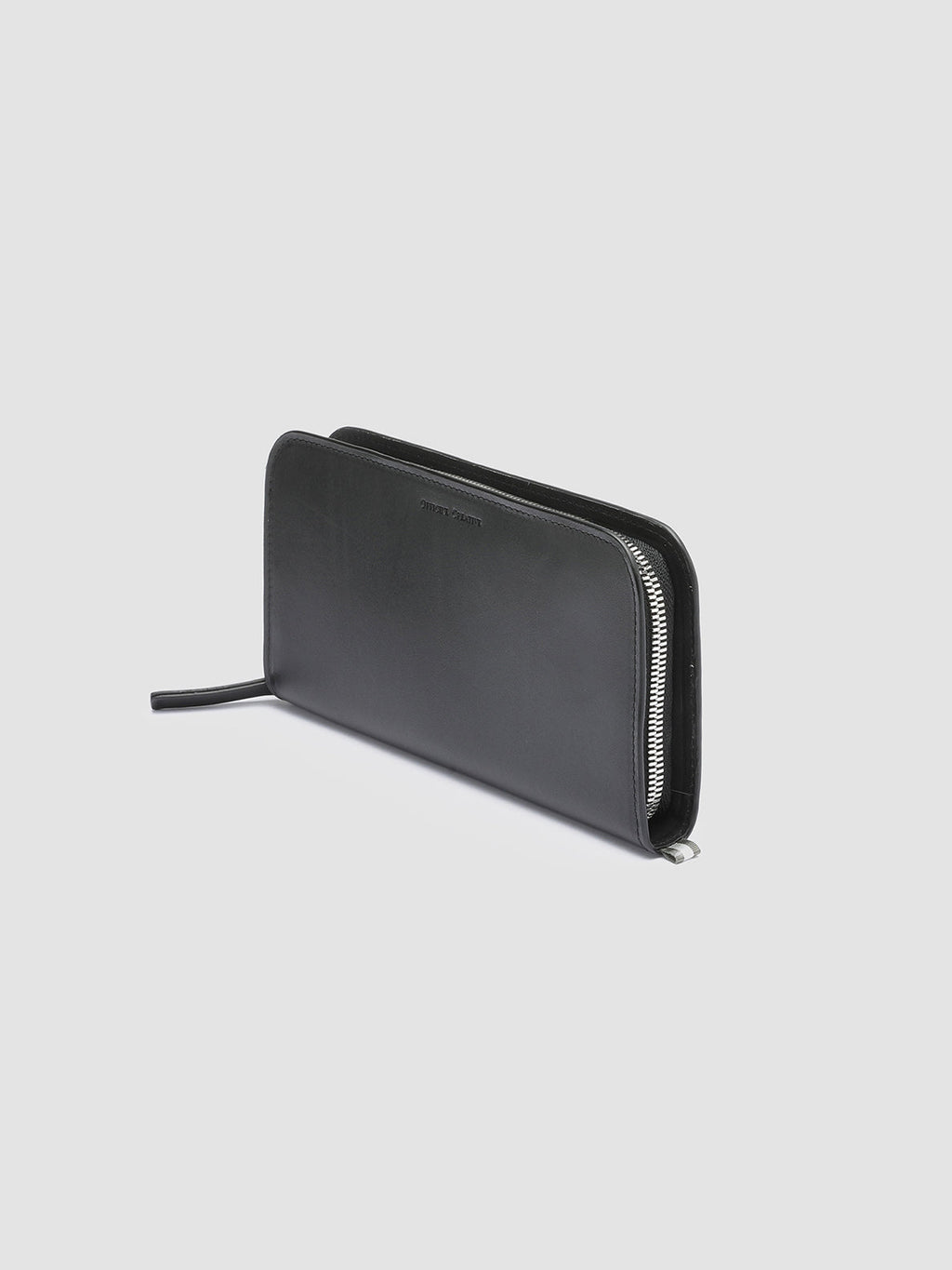 BERGE’ 01 - Black Zip Around Leather Wallet - image OCLBER001SPOI81000TU0 - 3