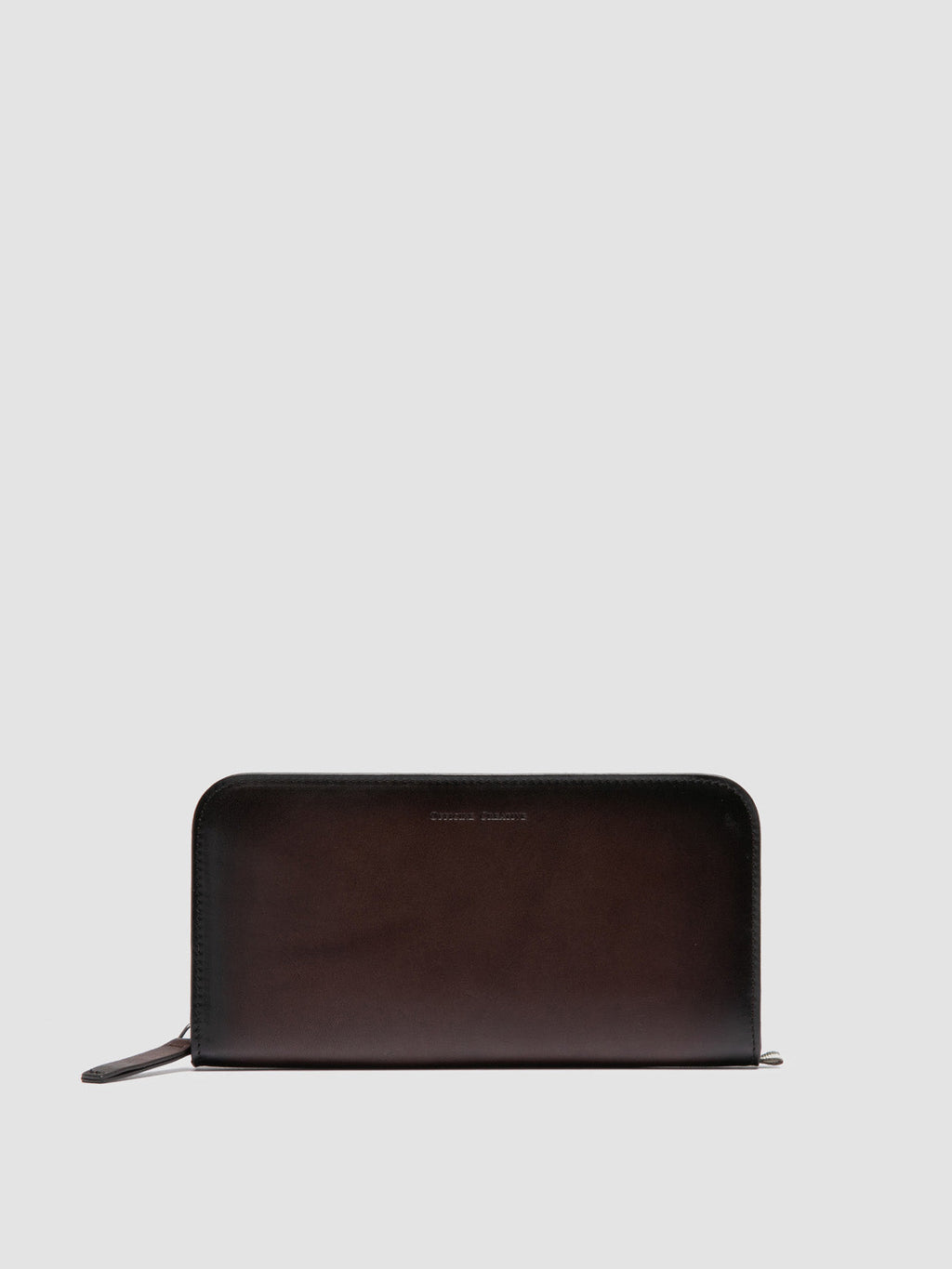 BERGE’ 01 - Brown Zip Around Leather Wallet - image OCLBER001SPOI82101TU0 - 1