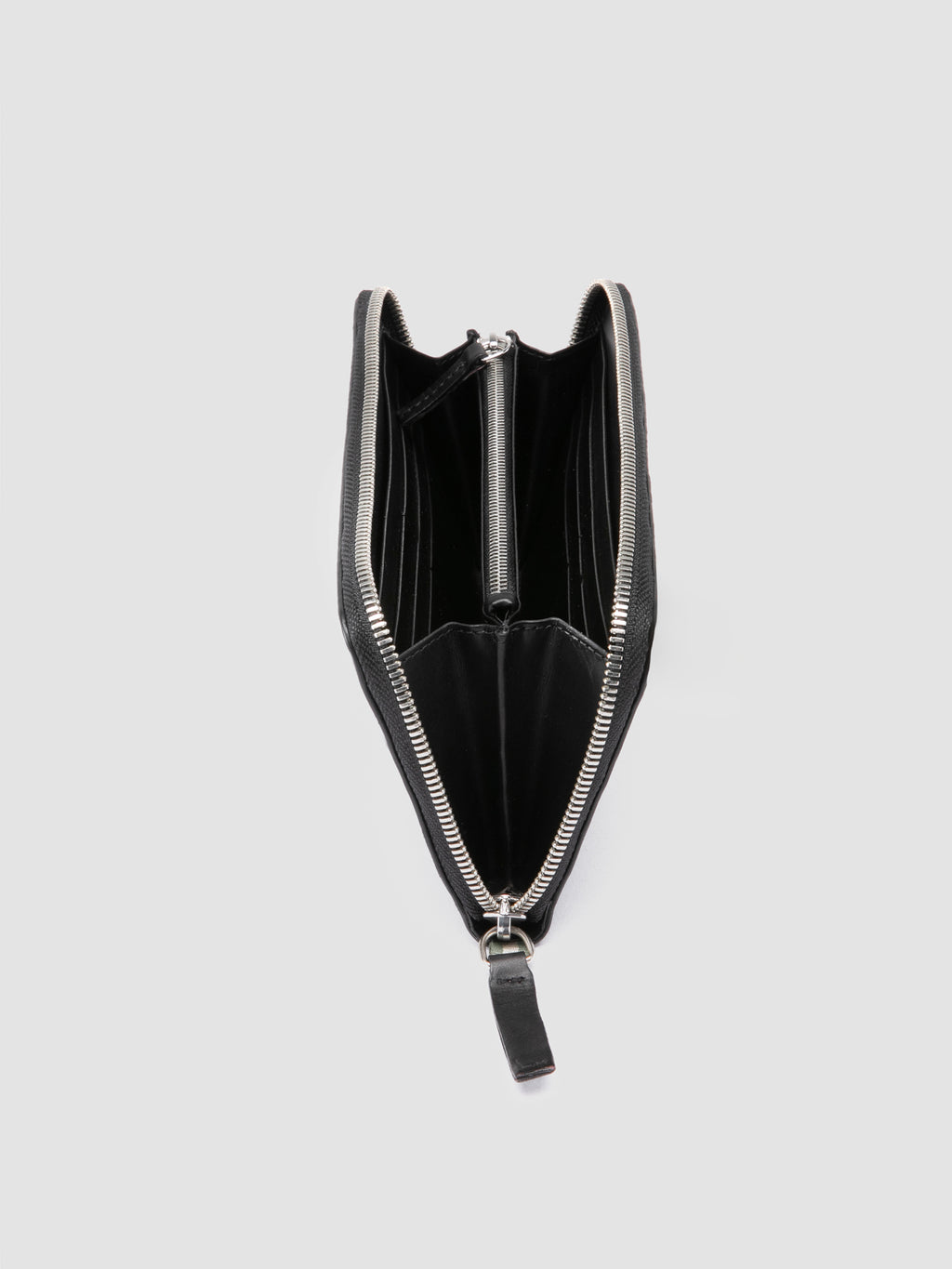 BOUDIN 126 - Black Leather Woven Wallets - image OCLBOU126BUT101000TU0 - 4