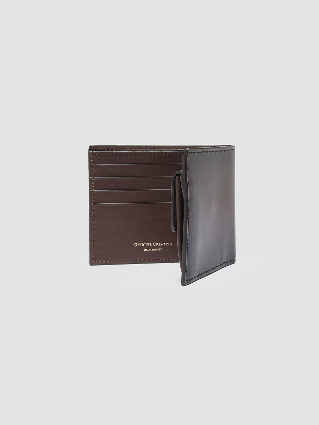 BOUDIN 02 - Brown Leather Bifold Wallet Officine Creative - 3