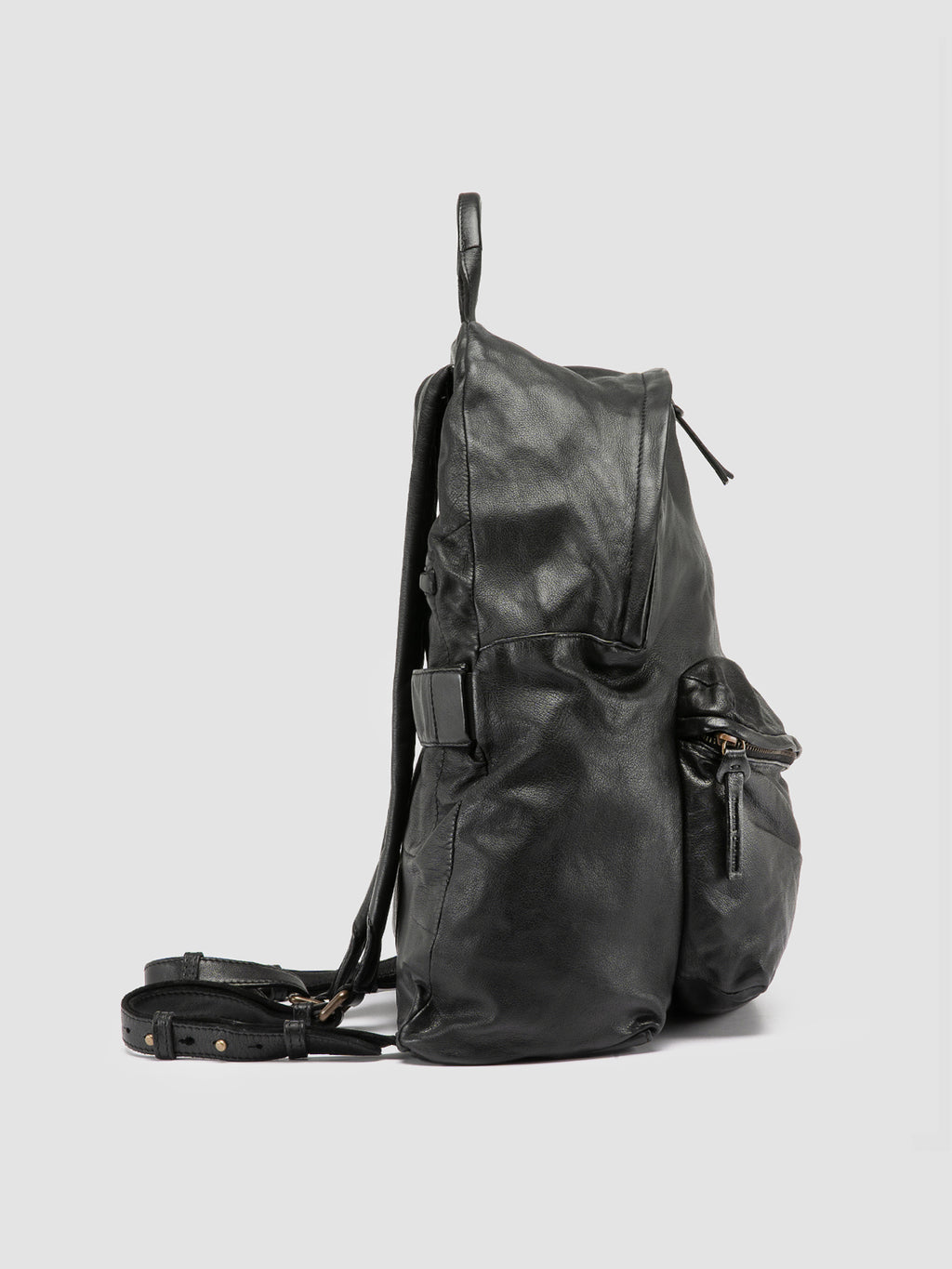 OC PACK 004 - Black Leather Backpack Officine Creative - 3