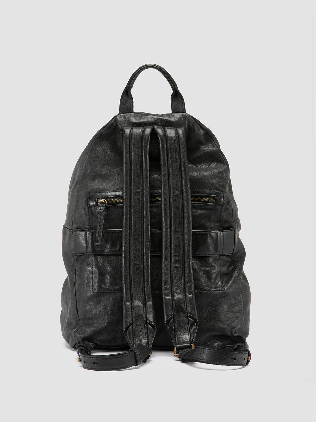 OC PACK 004 - Black Leather Backpack Officine Creative - 4