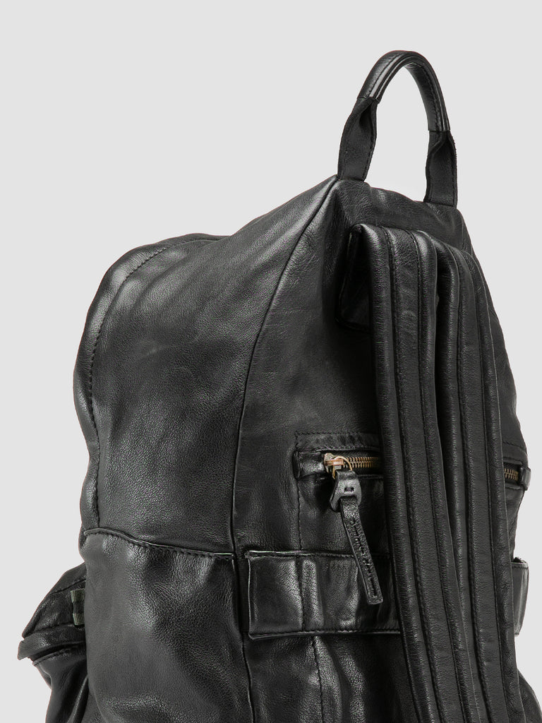 OC PACK 004 - Black Leather Backpack Officine Creative - 6