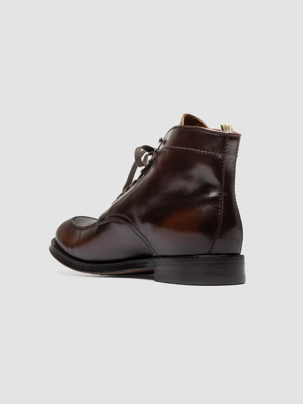 ADMIRAL 014 - Brown Leather Lace Up Boots