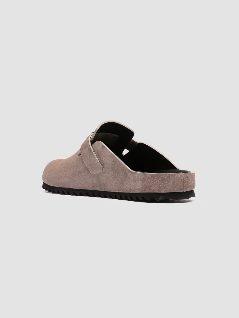 AGORÀ 012 - Grey Suede Mule Sandals