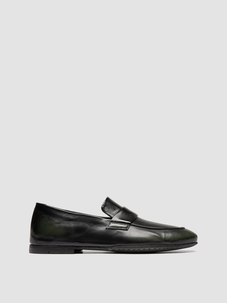 AIRTO DD 001 - Black Leather Penny Loafers