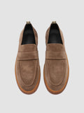 AMBRIE 001 - Brown Suede Penny Loafers