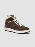THE ANSWER 004 - Braune Sneakers aus Leder und Wildleder