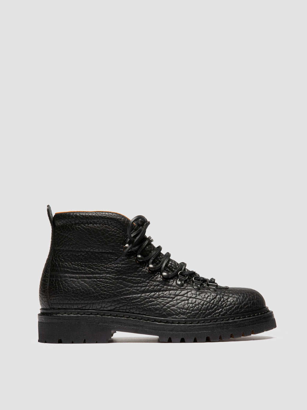 ARTIK FLEXI 002 - Schwarze Schnürstiefel aus Leder