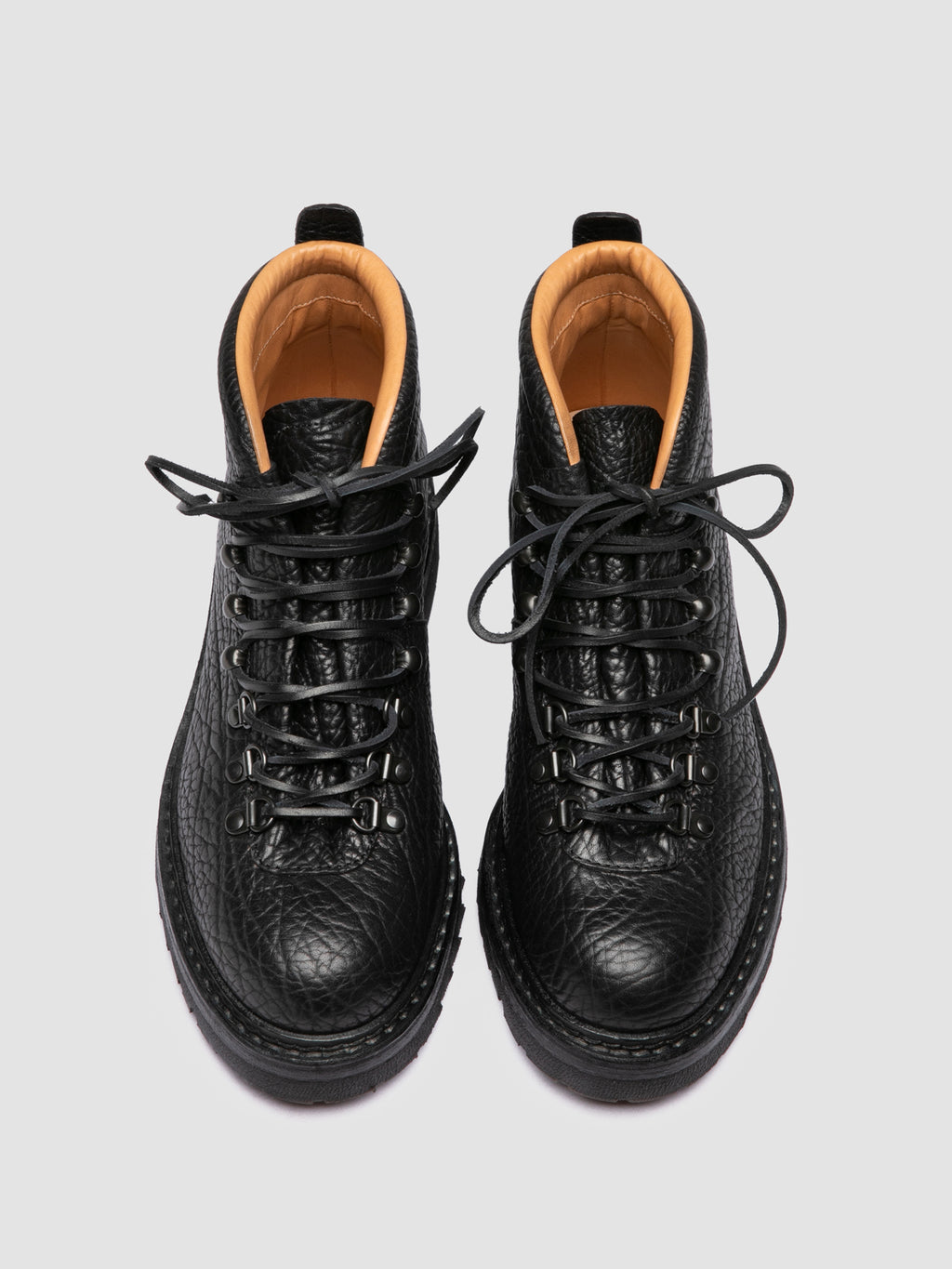 ARTIK FLEXI 002 - Schwarze Schnürstiefel aus Leder