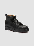 ARTIK FLEXI 002 - Schwarze Schnürstiefel aus Leder