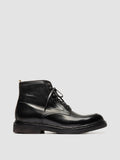 ASTON CREPE 004 - Schwarze Schnürstiefel aus Leder