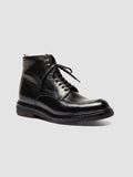 ASTON CREPE 004 - Schwarze Schnürstiefel aus Leder