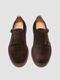 ASTON FLEXI 002 - Brown Suede Monk Shoes