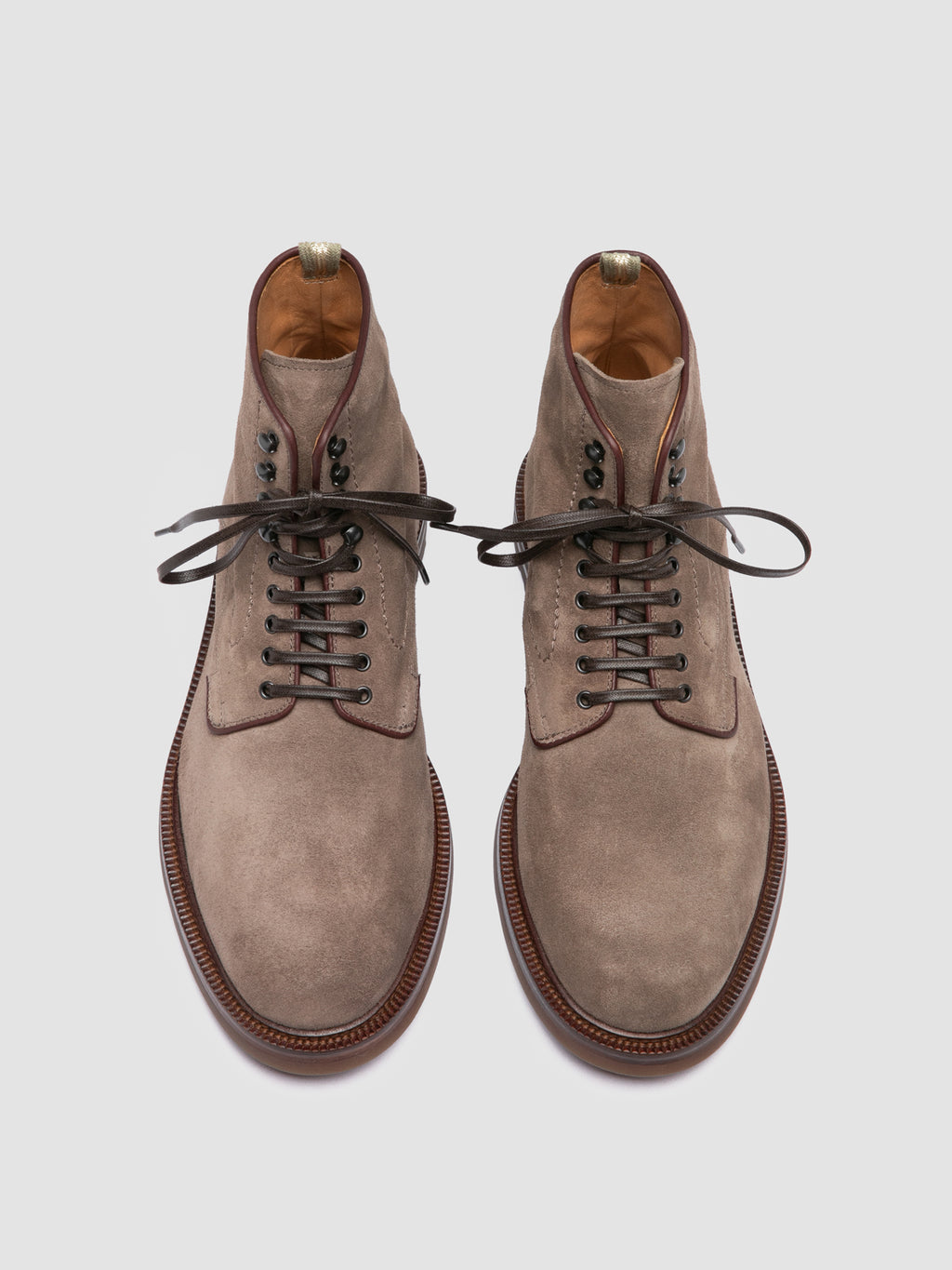 ASTON FLEXI 003 - Taupe Suede Lace Up Boots