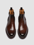 ASTON FLEXI 004 - Braune Chelsea-Stiefel aus Leder