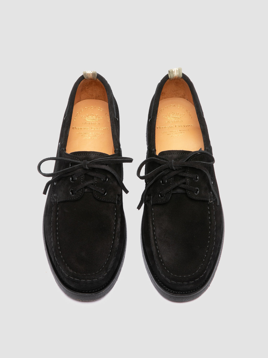 BALFRON FLEXI 003 - Black Suede Boat Shoes