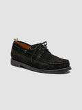 BALFRON FLEXI 003 - Black Suede Boat Shoes