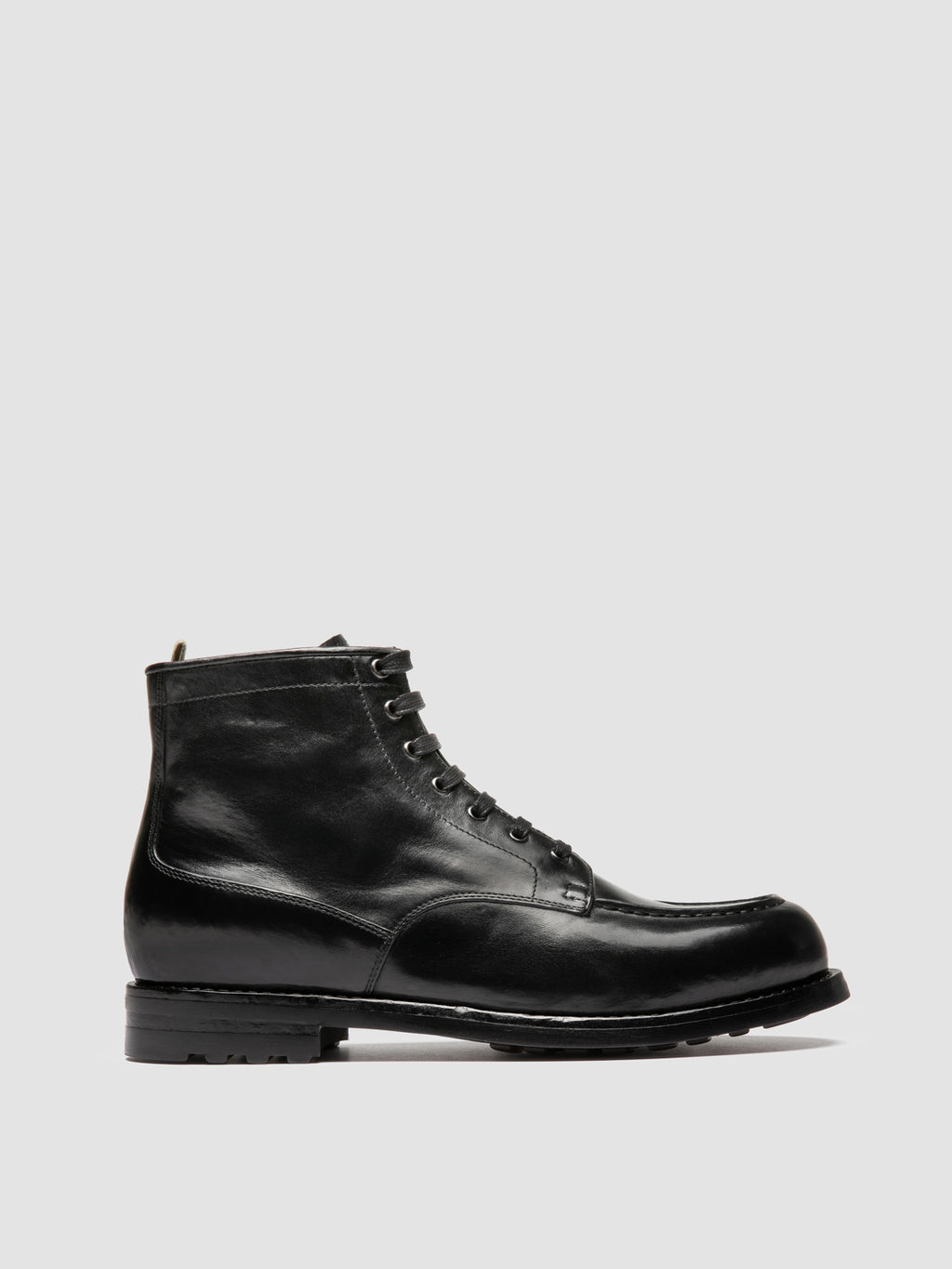 BALATA FLEXI 002 - Schwarze Schnürstiefel aus Leder