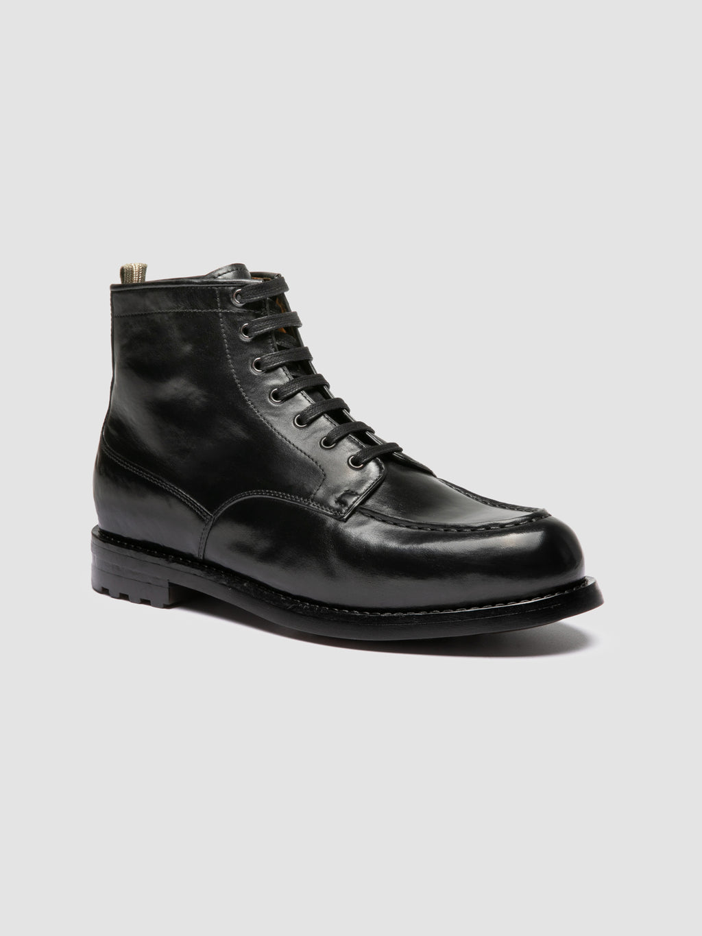 BALATA FLEXI 002 - Schwarze Schnürstiefel aus Leder