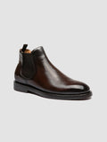BARITON FLEXI 002 - Brown Leather Chelsea Boots - image OCUBIFL002AERCAD215390 - 3