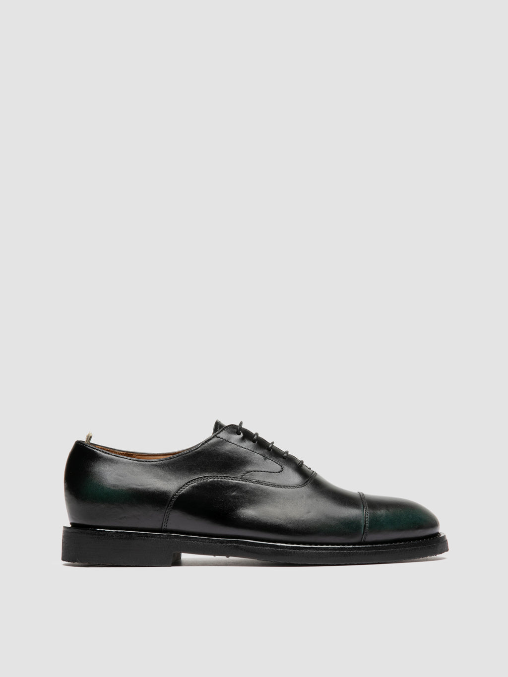 BARITON FLEXI 003 - Schwarze Oxford-Schuhe aus Leder