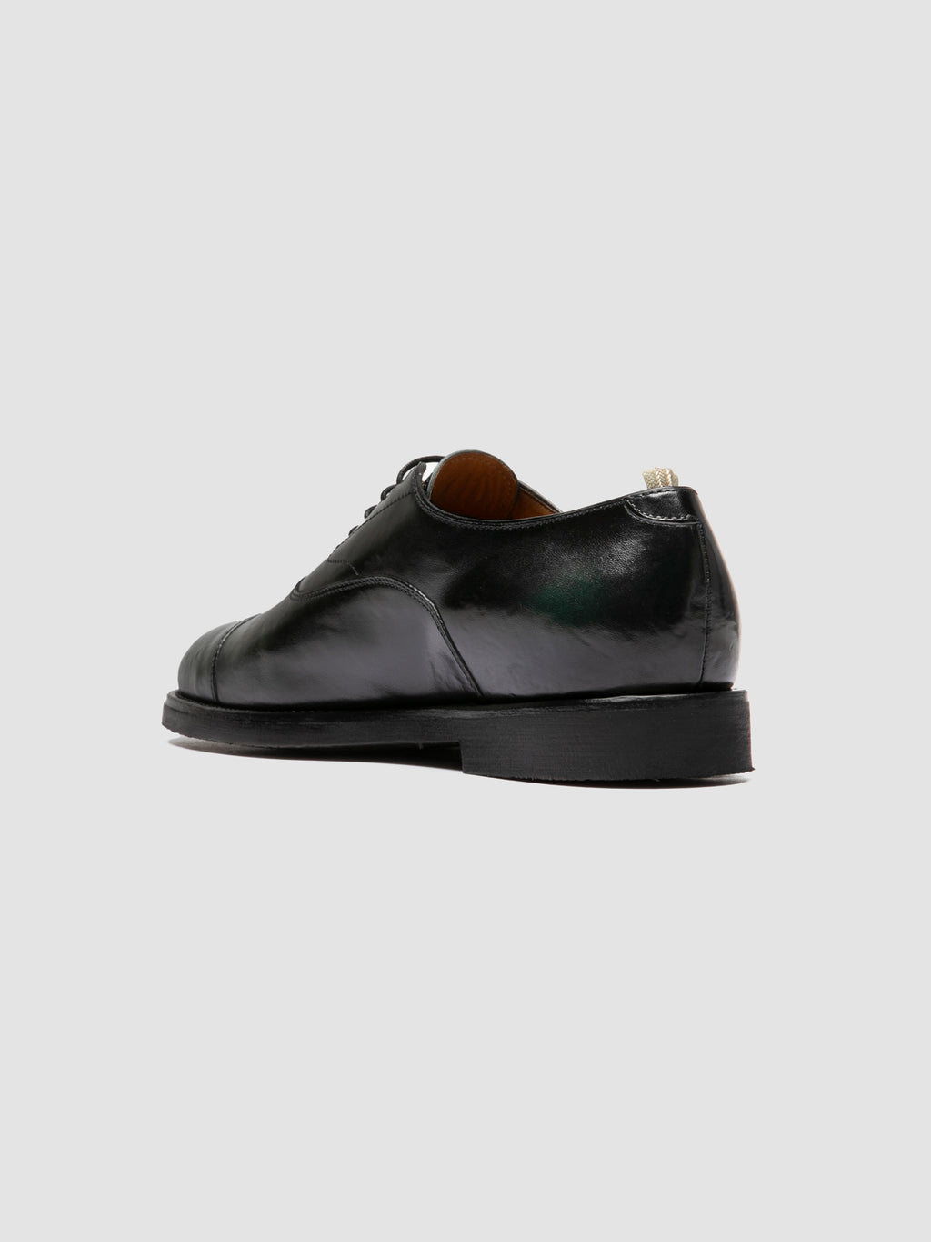 BARITON FLEXI 003 - Schwarze Oxford-Schuhe aus Leder