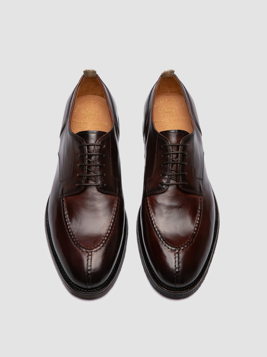 BARITON FLEXI 005 - Burgundy Leather Derby Shoes