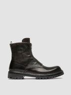 BULLA DD LUG 114 - Grey Leather Zip Boots