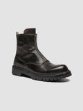 BULLA DD LUG 114 - Grey Leather Zip Boots