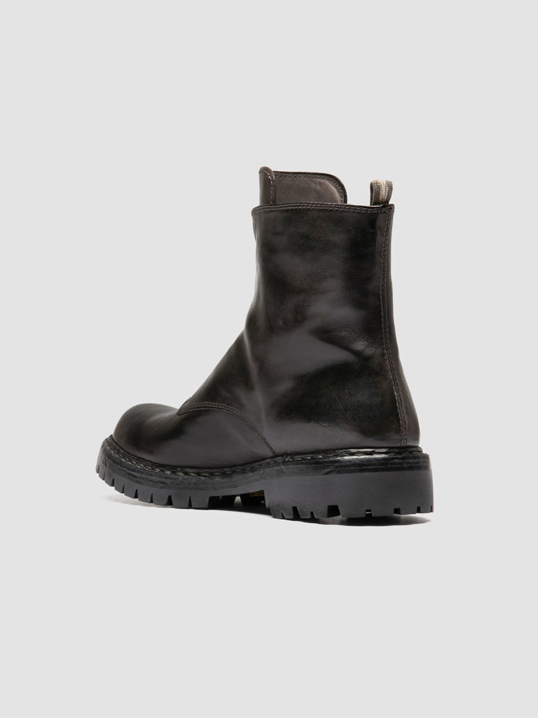 BULLA DD LUG 114 - Graue Stiefel aus Leder mit Reißverschluss