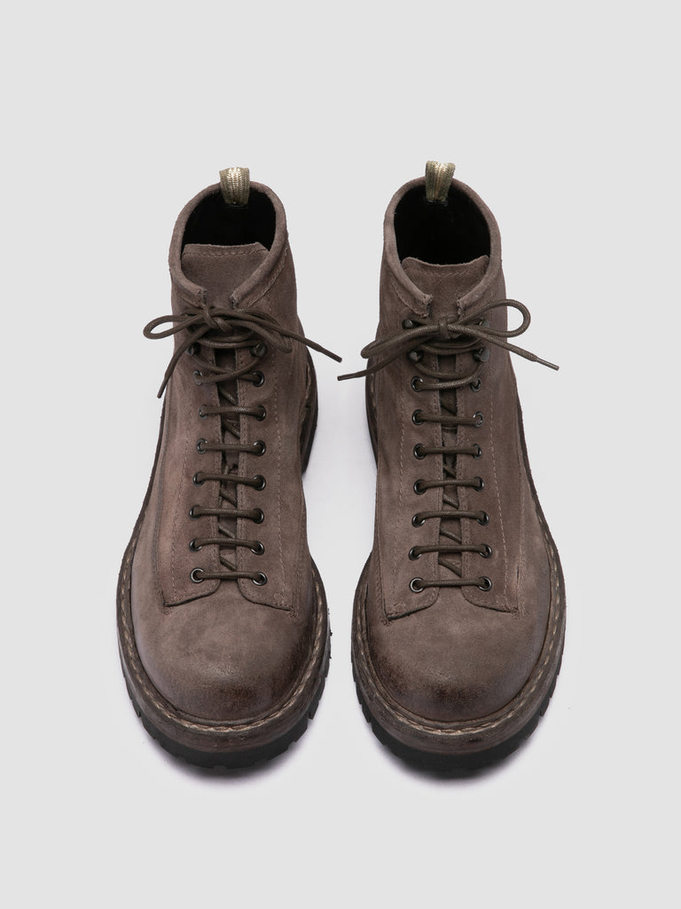 BULLA DD LUG 115 - Braungraue Schnürstiefel aus Wildleder