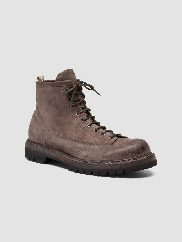 BULLA DD LUG 115 - Braungraue Schnürstiefel aus Wildleder