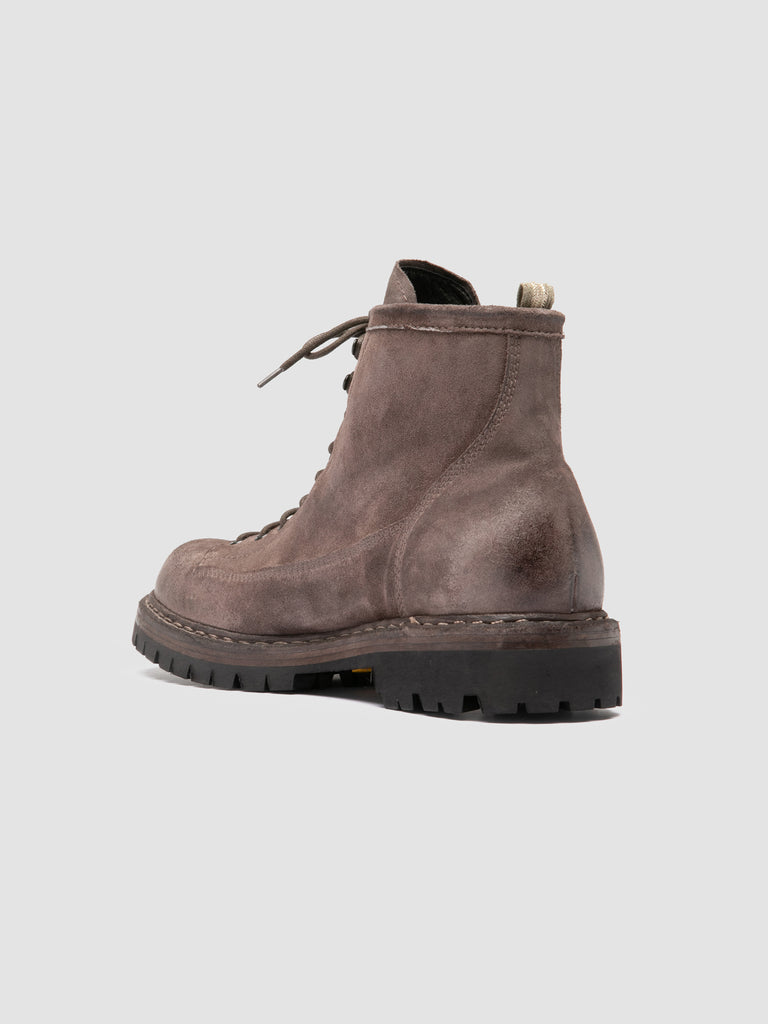 BULLA DD LUG 115 - Braungraue Schnürstiefel aus Wildleder