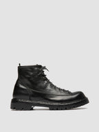 BULLA DD LUG 115 - Black Leather Lace Up Boots
