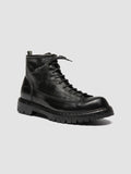 BULLA DD LUG 115 - Black Leather Lace Up Boots