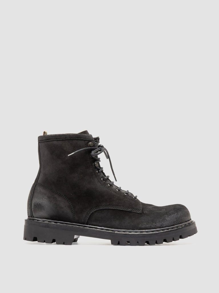 BULLA DD LUG 116 - Schwarze Schnürstiefel aus Wildleder