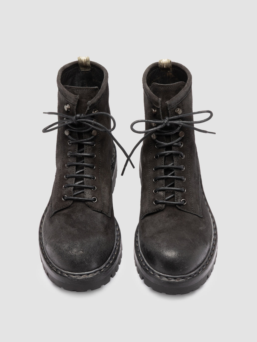 BULLA DD LUG 116 - Black Suede Lace Up Boots