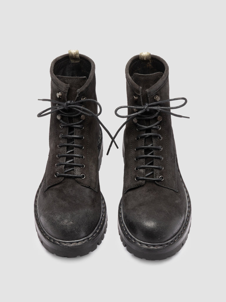 BULLA DD LUG 116 - Schwarze Schnürstiefel aus Wildleder