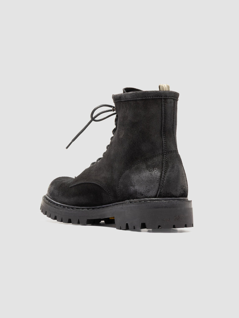 BULLA DD LUG 116 - Schwarze Schnürstiefel aus Wildleder