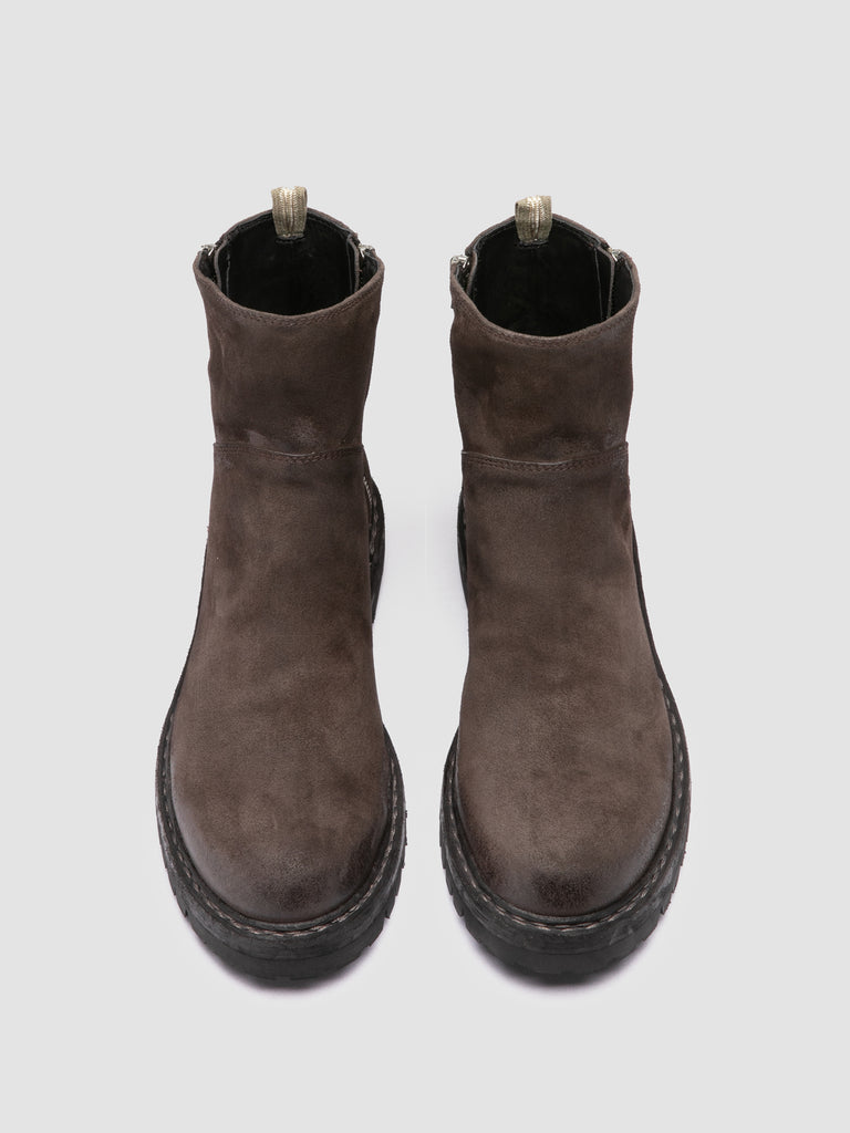 BULLA DD LUG 118 - Braune Wildlederstiefel mit Reißverschluss