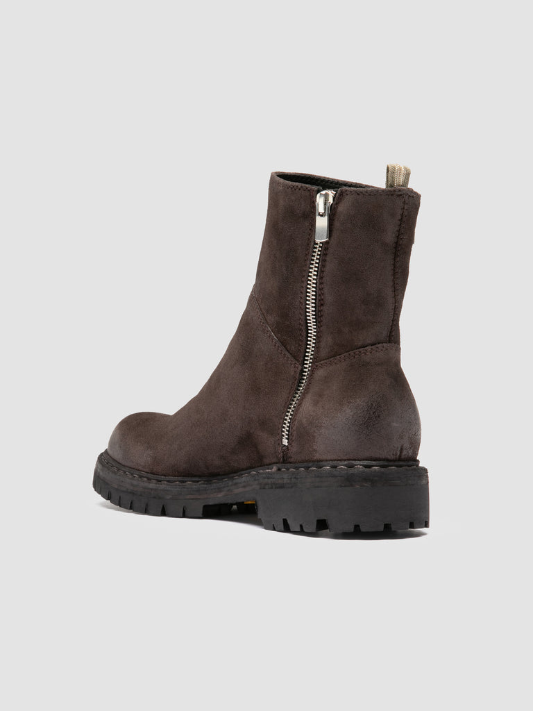 BULLA DD LUG 118 - Braune Wildlederstiefel mit Reißverschluss