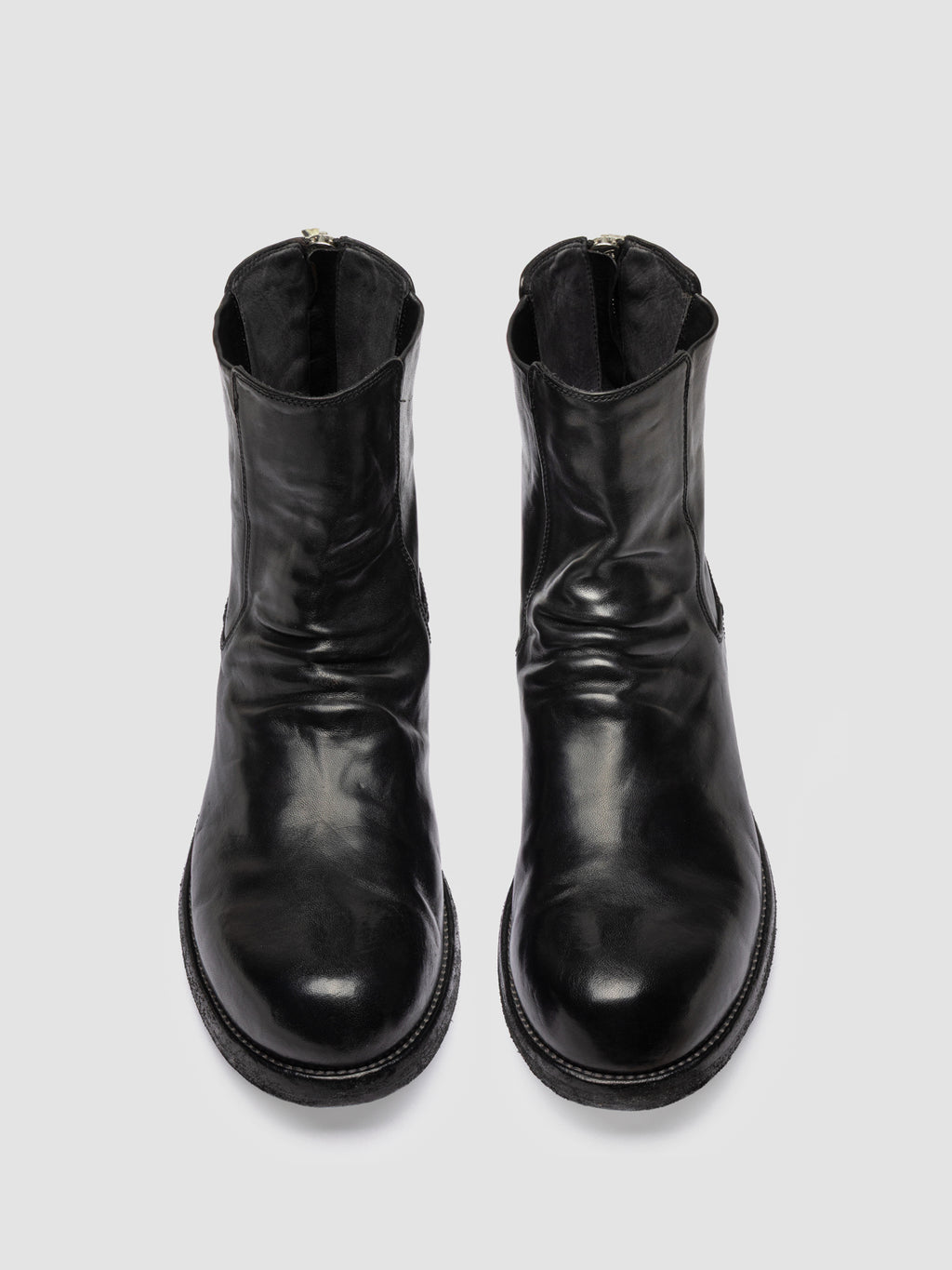 BULLA DD 104 - Black Leather Zipped Boots