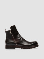 BULLA DD 105 - Braune Lederstiefel mit Reißverschluss