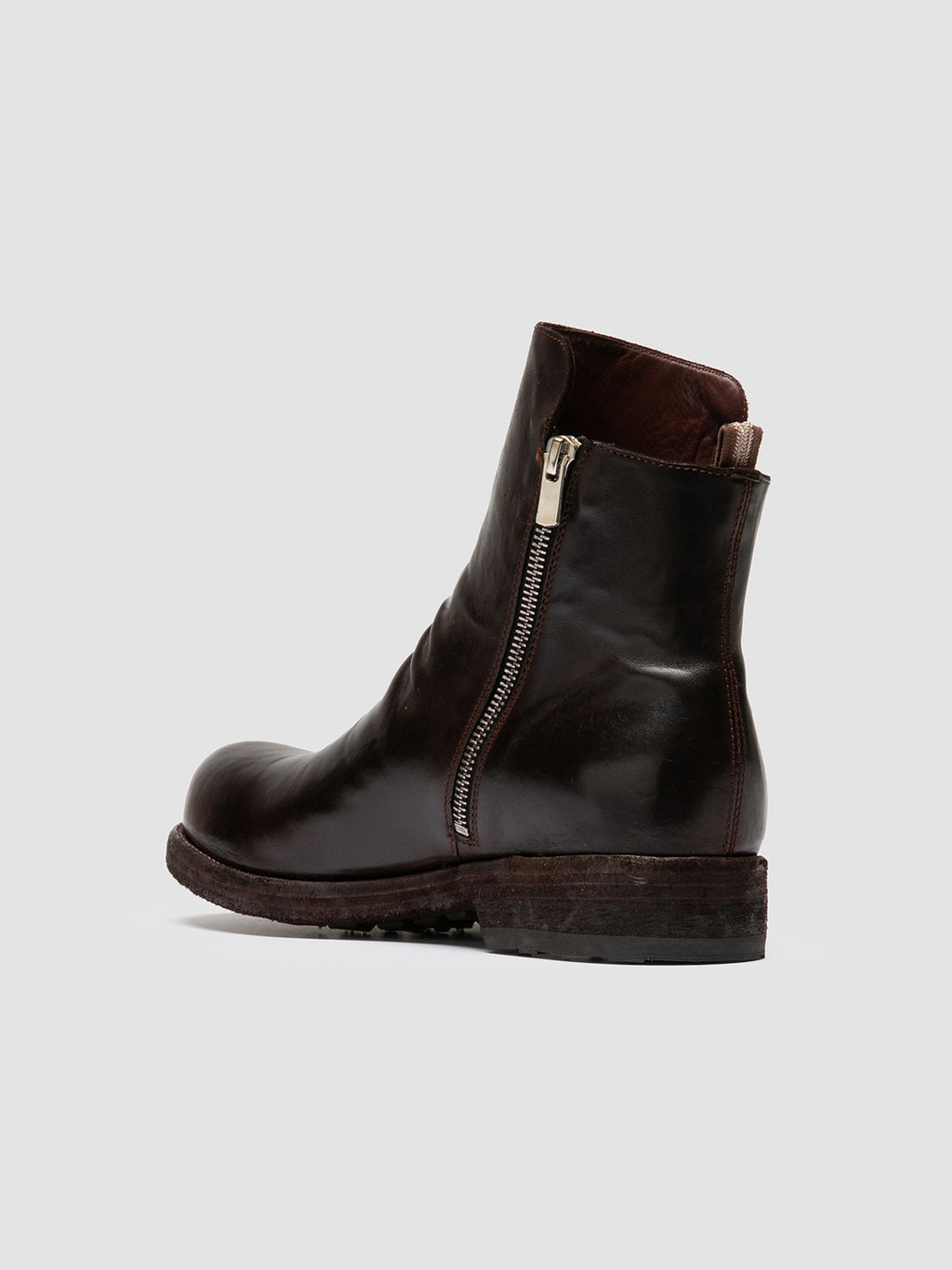 BULLA DD 105 - Braune Lederstiefel mit Reißverschluss