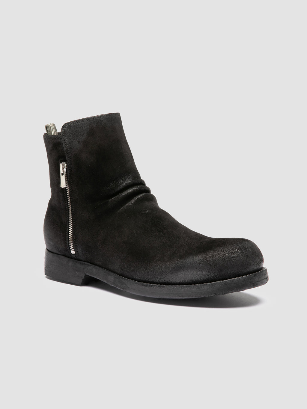 BULLA DD 113 - Black Suede Zipped Boots
