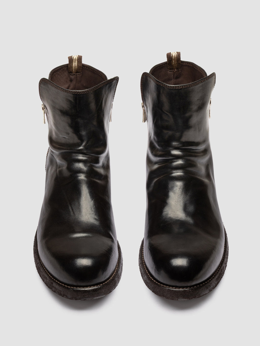 BULLA DD 113 - Brown Leather Zipped Boots