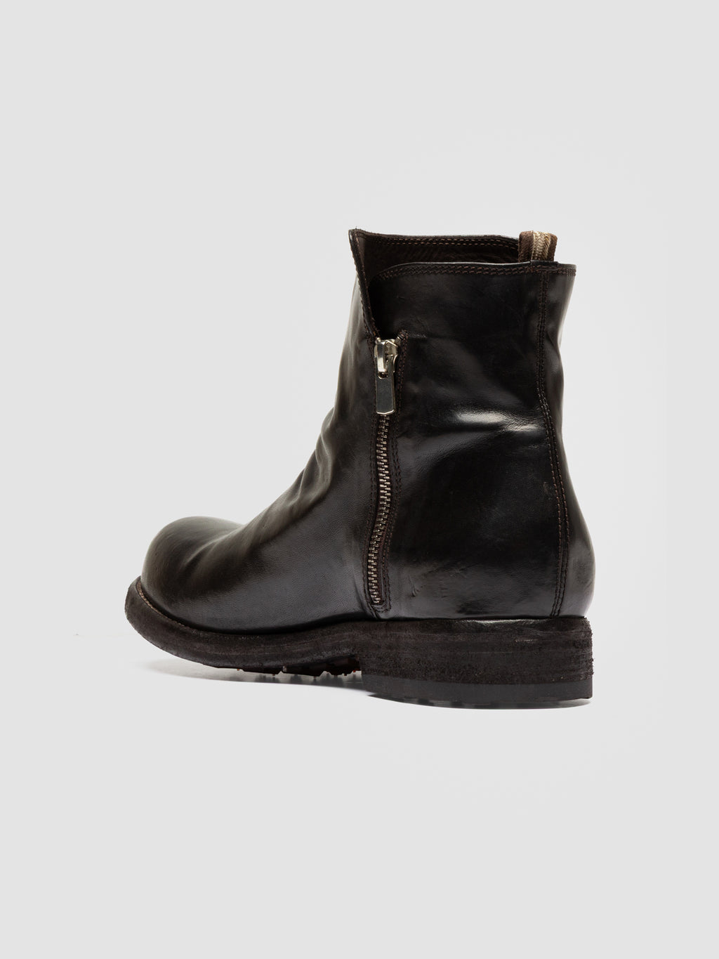 BULLA DD 113 - Brown Leather Zipped Boots