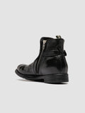 Men's Black Leather Zipped Boots: CHRONICLE 068 Officine Creative - 4