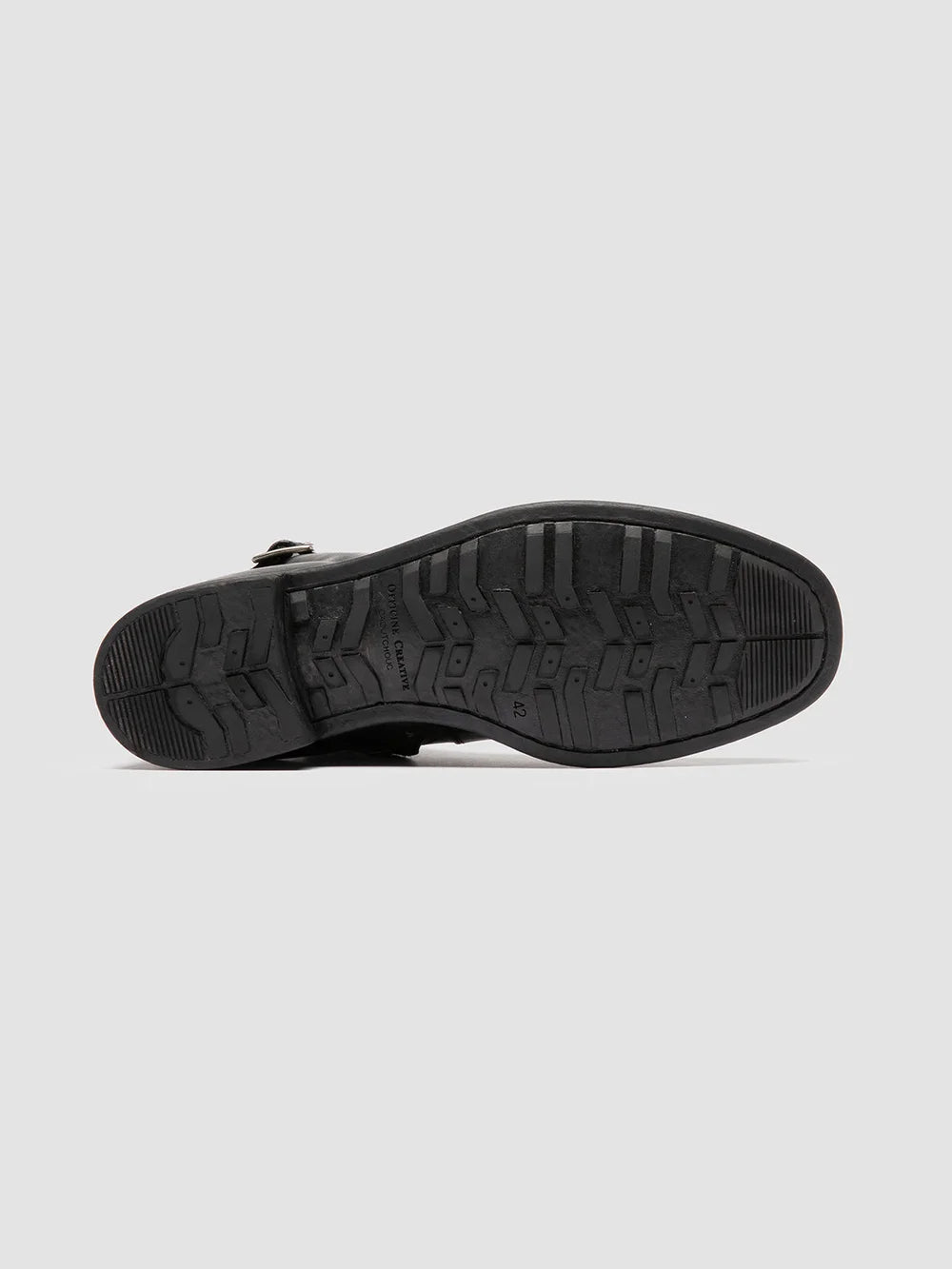 Men's Black Leather Zipped Boots: CHRONICLE 068 Officine Creative - 5